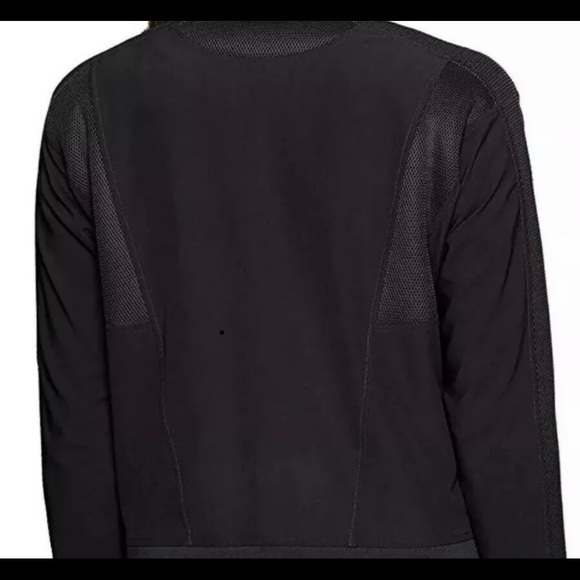 Under Armor Mixed Media Black Bomber Jacket NEW - Picture 3 of 6